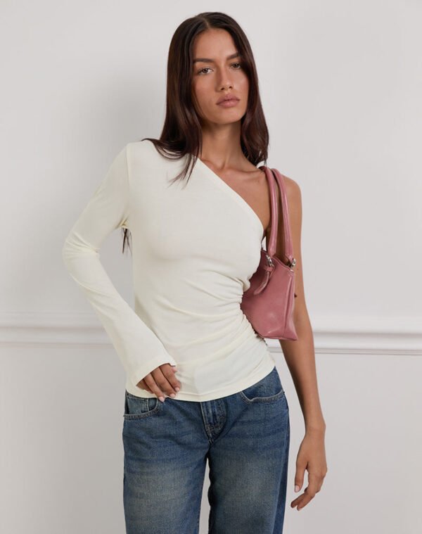 Lasya Long Sleeve Top in Off White